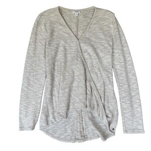 Wrangler Sweater Women's Size L Cream Lace Coastal Cowgirl Lagenlook Cottagecore